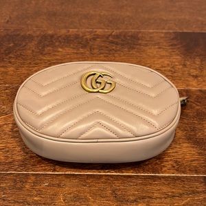 Gucci Matelasse Leather GG Marmont Belt Bag - Size 85